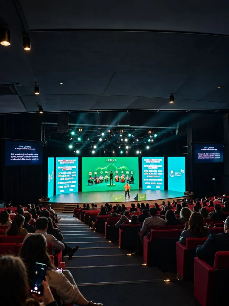 Audience and main stage at Meetup Istanbul 2026 in UNIQ Istanbul